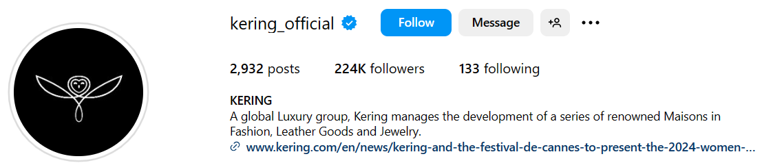 Kering, on two different schedules?